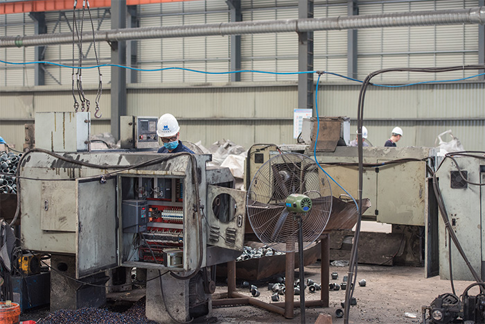 渝中网架配件-锥头加工车间